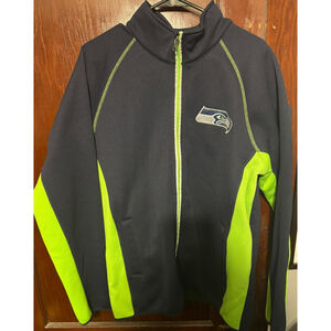 Seattle Seahawks Mens Size L Blue Track Jacket NEW WITH TAGS